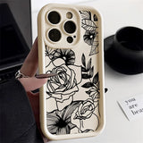 Black Flower Phone Case