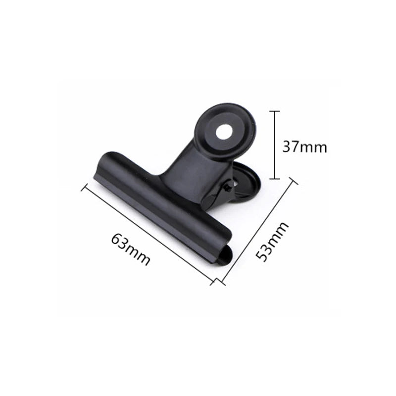 10p Black Metal Clip Stationery Office Supplies Household Paper Clip Fixing Small Book Clip Sketching Board Sketching Clip