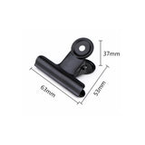 10p Black Metal Clip Stationery Office Supplies Household Paper Clip Fixing Small Book Clip Sketching Board Sketching Clip