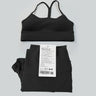women 2 Pieces Yoga Set Women Sportswear Gym Top Y-shape Bra Fitness High Waist Leggings Workout Sports Clothes Tracksuits - Lootquake