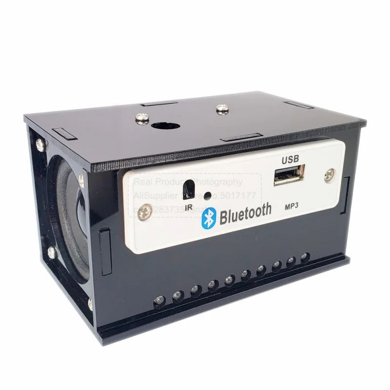 Kit de altavoz Bluetooth para bricolaje, electrónica, proyecto de soldadura, práctica de soldadura, ensamblaje, kit electrónico para bricolaje, componente, altavoces de 2 x 3 W