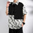 M-5XL Plus Size Mens Short Sleeve Shirt Chinese Traditional Tai Chi Kung Fu Mandarin Collar Frog-Button Clothes Summer Tops Man - Lootquake