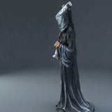 Statue de la Sainte Mort debout, figurine décorative religieuse, Faucheuse tenant une faux, statue d'autel pour Halloween