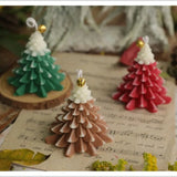 Handmade Christmas Tree Candles for Christmas Party Home Decoration and Holiday Gift Ornaments Fragrance Souvenirs
