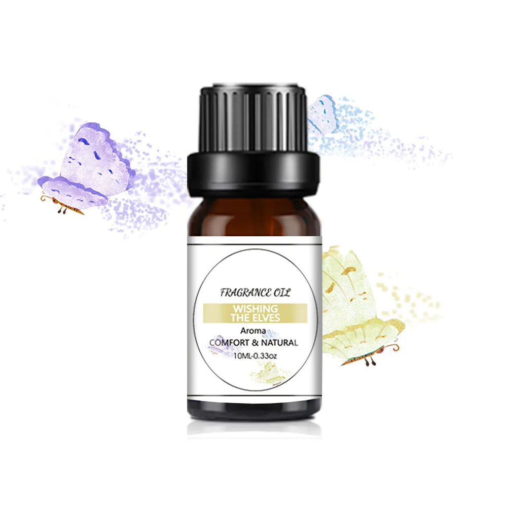 10ML Fragrance Oil Plant Making DIY 33 Flavor Aromatherapy Plaster Candle Soap Fragrance Oil for SPA Diffuser Sleep Humidifier