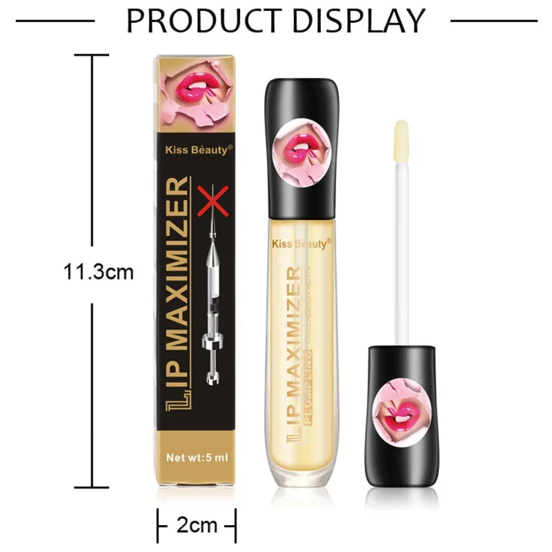 Brillant à lèvres transparent, huile repulpante, hydratante, réparatrice, réduit les ridules, éclaircit, sublime, sérum pour les lèvres, cosmétique