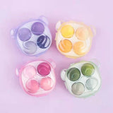 4Pcs Makeup Sponge Powder Puff Dry and Wet Combined Beauty Cosmetic Ball Powder Puff Bevel Cut Make Up Sponge Foundation Tools