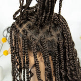 32" Natural Boho Knotless Braids Wig | HD Lace Front | Baby Hair | Synthetic