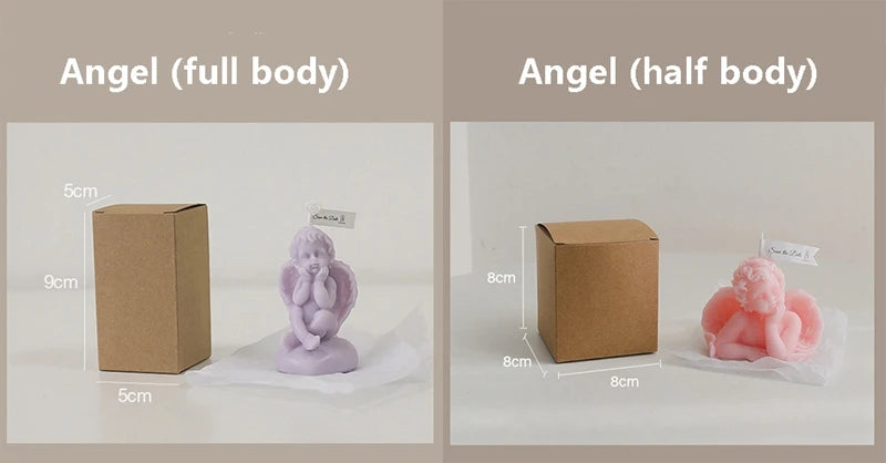 Vela perfumada con forma de ángel para decoración de habitación, estilo nórdico, que alivia la fatiga y crea un ambiente festivo para bodas y cumpleaños.