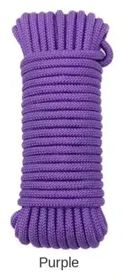 5 meters 10 colors 2mm 4mm 6mm 8mm 10mm colorful braided rope tent tie rope drawstring outdoor clothesline core nylon rope - Lootquake