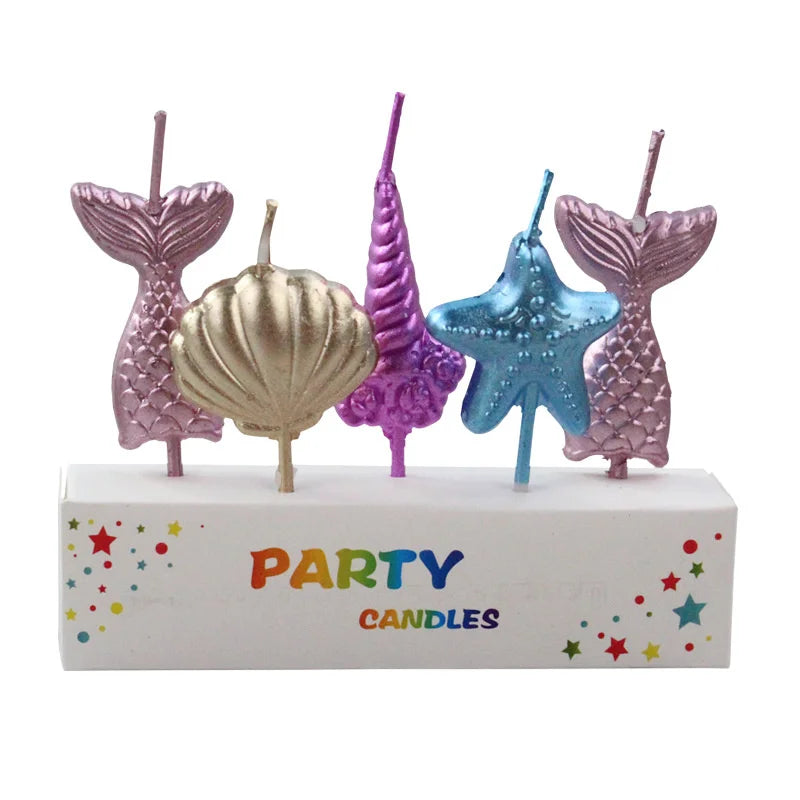 Birthday Cake Candles Children's Gift House Mini Candle Colored Beautiful Ritual Funny Girl Christening Gifts For Guests Candle