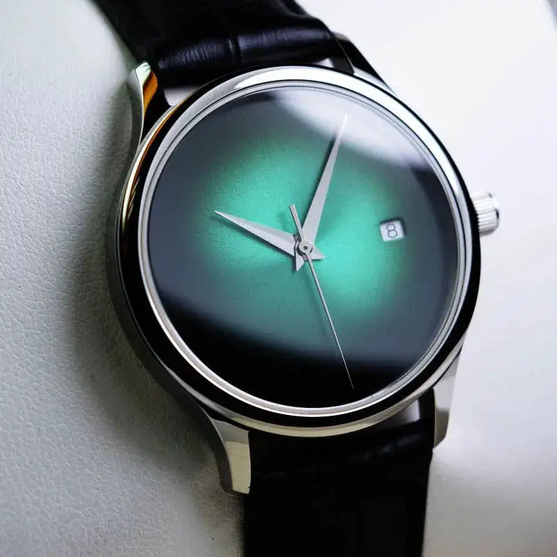 38.5mm Minimalist Mechanical Watch Tianjin ST2130 Automatic Movement Calendar Waterproof Sapphire Men's Fashion Dress Wristwatch - Lootquake