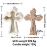 Moule en silicone 3D en forme de croix de Jésus pour bougie, moulage en résine pour perles aromatiques, savon, décoration artisanale, cadeau