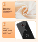 Secadora eléctrica portátil plegable, multifuncional, inteligente, con temporizador, de secado rápido y de bajo consumo.