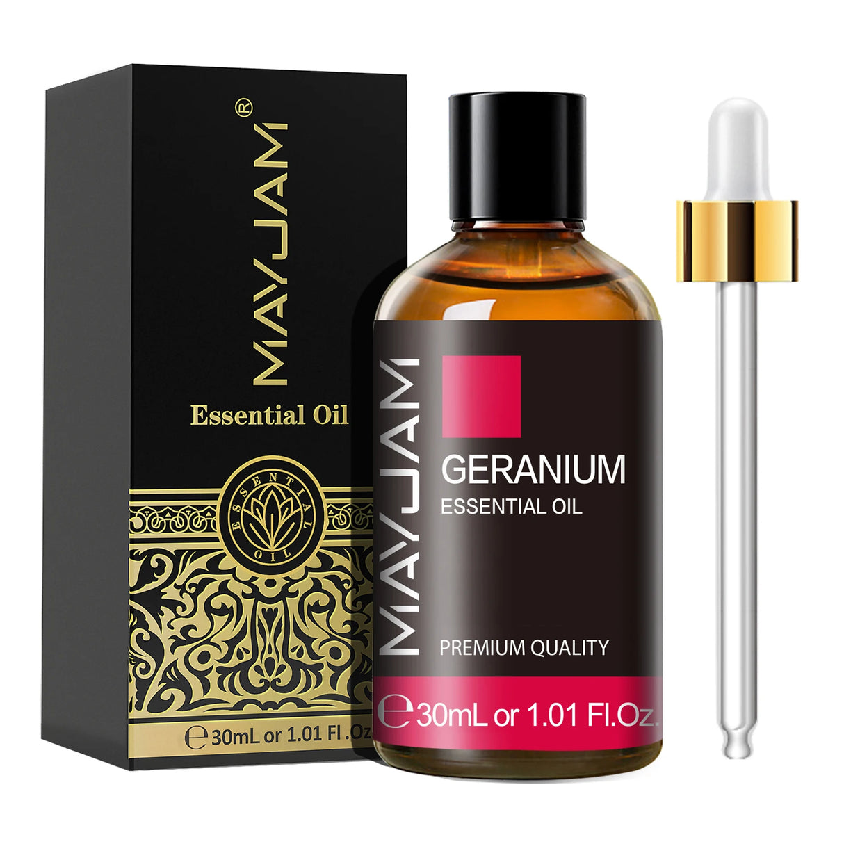MAYJAM 1PCS 30ML Huile Essentielle d'Aromathérapie Lavande Vanille Jasmin Eucalyptus Menthe Poivrée Huile Aromatique pour Diffuseur Bougie Savon