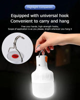 2pcs Rechargeable LED Indoor Outdoor Emergency Hookup Portable Lights with Battery Flashing Lights Barbecue Tent Camping Lights - Lootquake