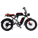 Bicicleta eléctrica retro de 1500 W, 48 V, 36 Ah, 20 x 4 pulgadas, neumáticos anchos, para montaña y nieve, AKEZ, motocicleta para adultos.