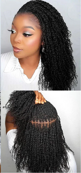 Afro Kinky Bulk Human Hair Extensions | 10"-22" 50g Brazilian Remy for Braiding & Dreadlocks (Natural Colors, Long-Lasting)