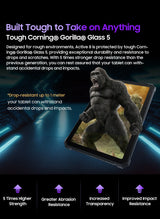 Tablette PC Blackview Active 8 Pro 16 Go 256 Go Batterie 22 000 mAh Android 13 Écran 2,4 K 10,36 pouces Caméra 16 Mpx + 48 Mpx Tablette robuste