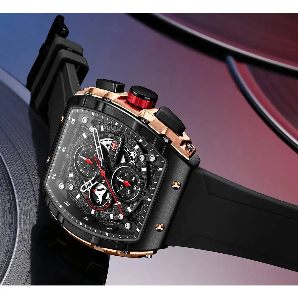 Sports Mens Watches Top Brand Luxury Waterproof Quartz Watch for Men Silicone Strap Fashion Wristwatches Relogio Masculino 0399G - Lootquake