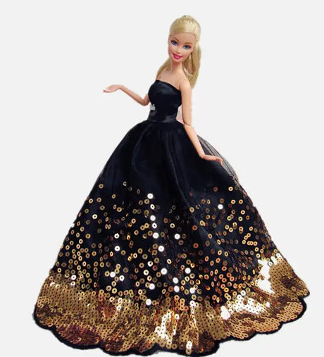 fashion for barbie elegant lady wedding dress for barbie doll clothes princesa for bjd 1/6 dress long dress accessories - Lootquake