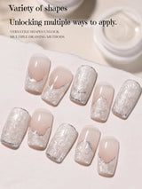 MIANEL 1-12pcs 12ML Mother-of-pearl Textured Gel Nail Polish With Aurora Effect, 2025 New Japanese-style Summer Top Selling