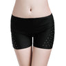 Belly Dance Safety Shorts Women's Belly Dance Clothes Leggings Tight-fitting Stretch Safety Pants with Diamonds Short Pants