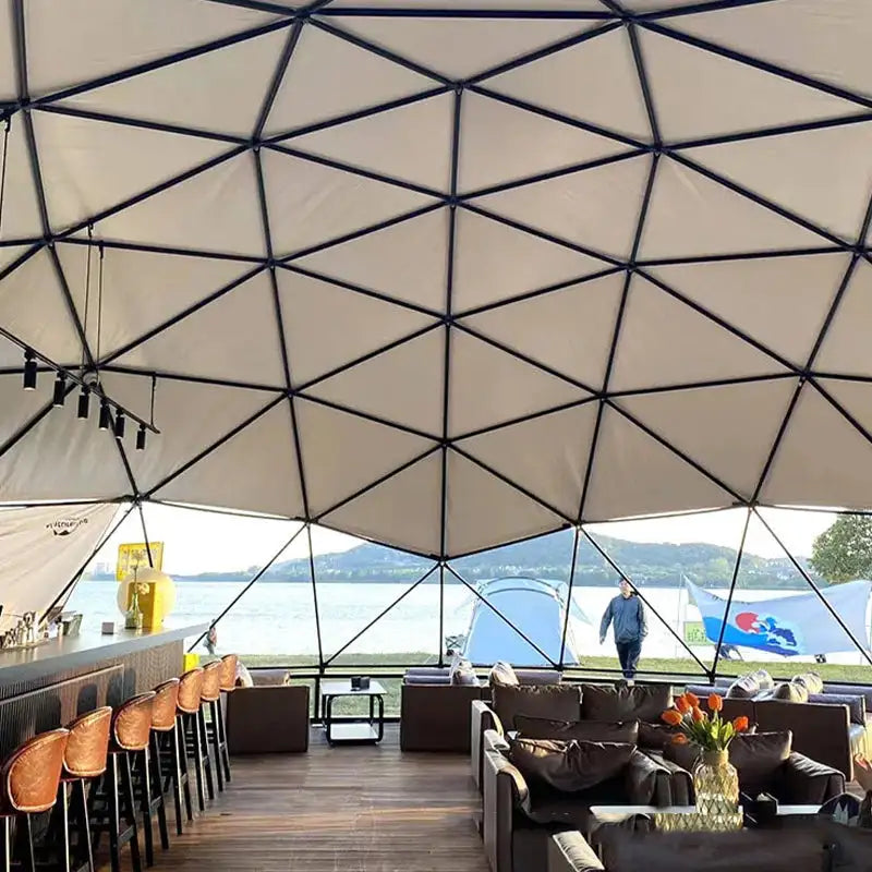 Arch Dome Tent Windproof Pavilion  Pergola Sun Room Exhibition PVC Sunshade Canopy  Wedding Shelter Tipi Outdoor camping - Lootquake