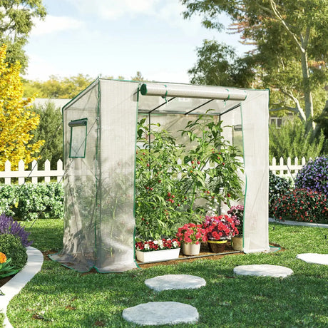 Tomato Greenhouse Foil Greenhouse Metal Frame Vegetable Plant Grow Tent Warm Waterproof Flower Household For Gardening Tools - Lootquake