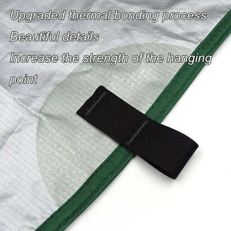 4x4m 4x3m 3x3m 19 Hang Points Tent Tarp Survival Sun Shelter Shade Canopy Outdoor Backpacking Waterproof Camping Awning SunShade - Lootquake
