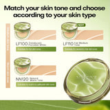 Base de maquillaje Mistine Air Cushion con acabado natural y húmedo, crema hidratante y nutritiva en polvo para piel seca, 13 g x 2