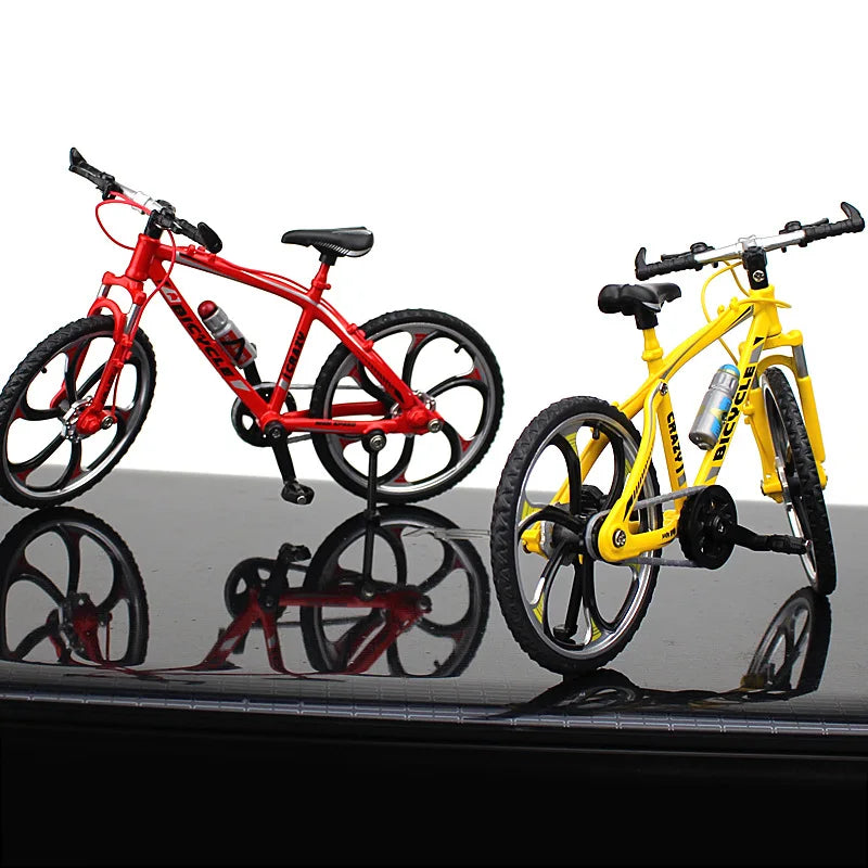 Creative Alloy Bicycle Model Ornament Mini Metal Bike Toy Collectible