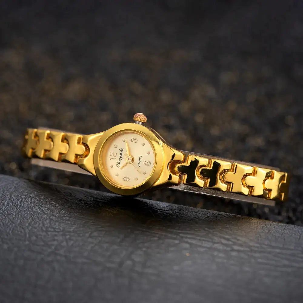 Luxury Women Watch Rhinestone Gold Bracelet High Quality Classic Stainless Steel Watches Quartz Women Wristwatch Gift for Woman - Lootquake
