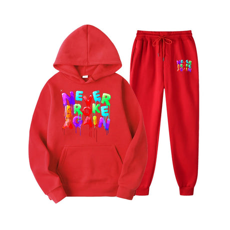 Youngboy Never Broke Again Hoodes 2PCS Sets Tracksuit Fashion Hip Hop Suit Sweatpants Men Women Hooded Sweatshirts Sport Pant - Lootquake