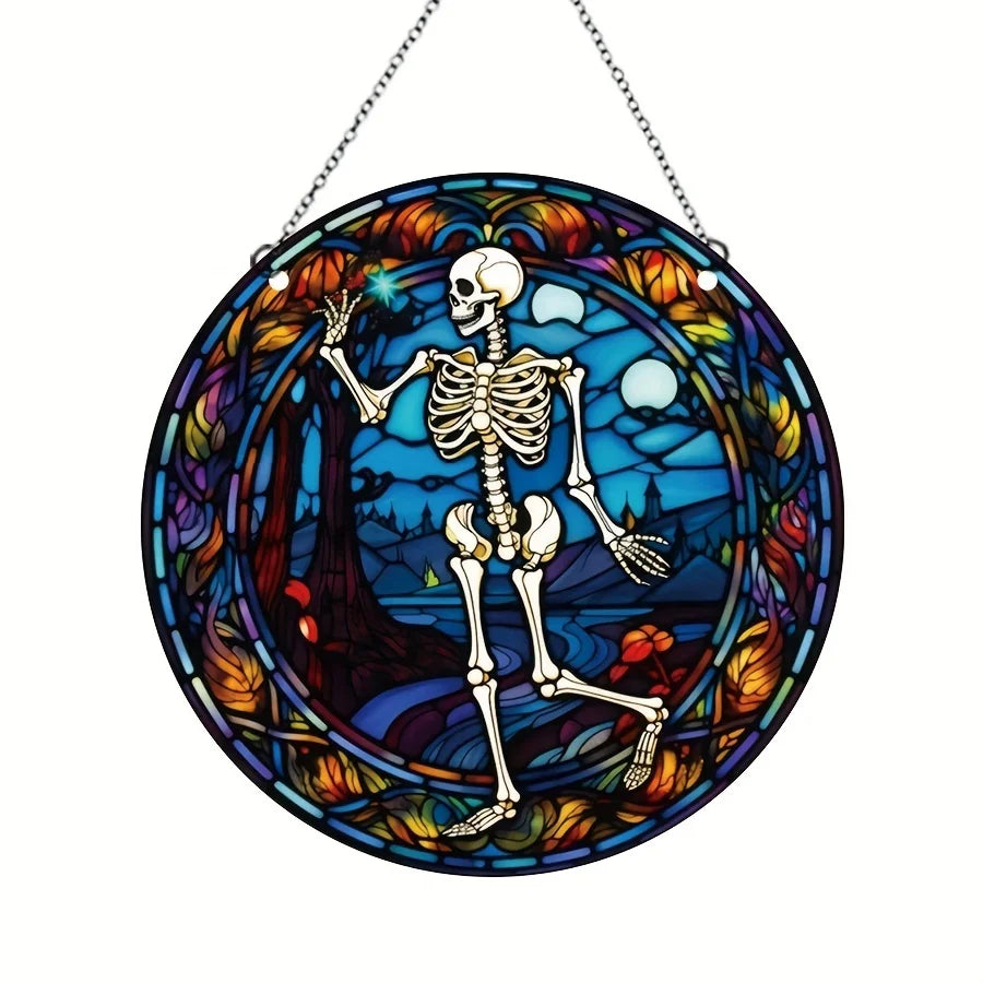 Halloween Acrylic Decoration, Day of The Dead Hanging Ornaments, Scary Skeletons, Halloween Ghost Day Party, Home Decoration
