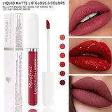 Liquid Lipstick Durable Waterproof Non Smudging Lip Glaze Lip Gloss Matte Lipstick Non Peeling Ladies' Makeup