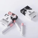 Juego de 4 labiales de cigarrillos, brillo labial mate de larga duración, resistente al agua, tubo de lápiz labial color piel, maquillaje cosmético.