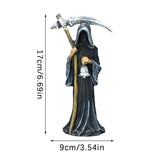 No one can escape, Death God, sacred Death God statue, religious decoration statue, Death God, sickle statue, altar