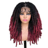 Blue Butterfly Locs Full Lace Braided Wigs For Women Crochet Hair Dreadlocks Meche Faux Locks Braids Extensions Synthetic Hair