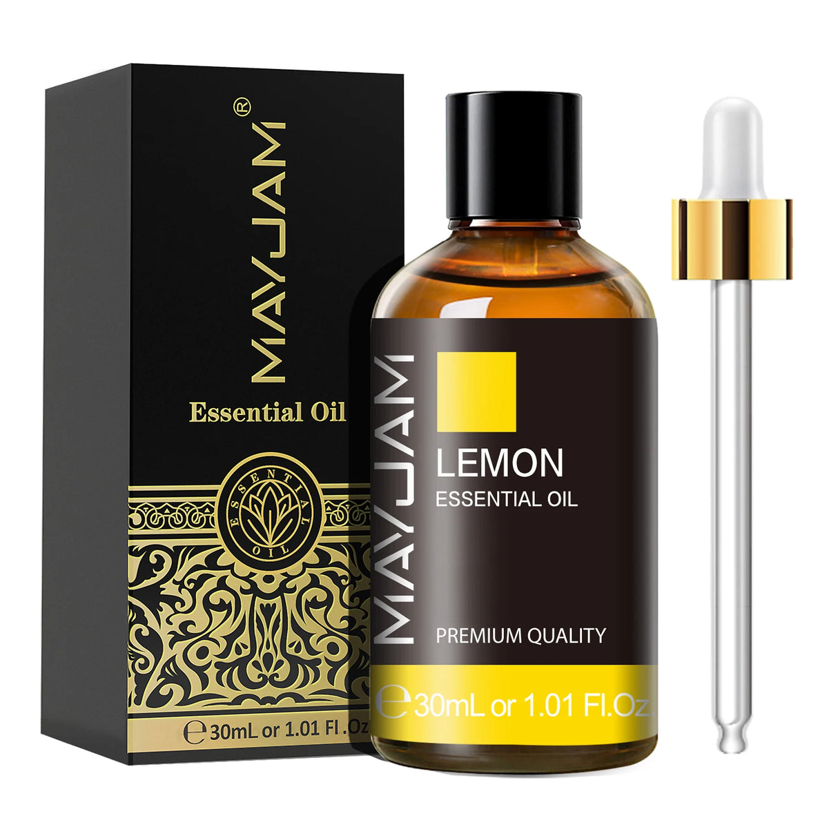 MAYJAM 1PCS 30ML Huile Essentielle d'Aromathérapie Lavande Vanille Jasmin Eucalyptus Menthe Poivrée Huile Aromatique pour Diffuseur Bougie Savon