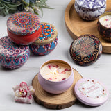 Soybean wax dried flower scented candle? Wedding companion gift birthday gift floral fragrance incense candle