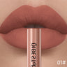 QIBEST Rouge à lèvres liquide mat Waterproof longue tenue Velours Gloss à lèvres Tube de teinte Pigment Nude mat Rouge à lèvres Maquillage des lèvres