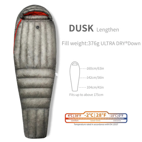 AEGISMAX Wind Hard Dusk Upgrade 7D Nylon DWR 800FP Ultra Dry Down Pro Ultralight Sleeping Bag Camping and Hiking for Men & Women - Lootquake