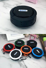 Altavoz Bluetooth inalámbrico impermeable con ventosa para deportes al aire libre, mini subwoofer para ducha, coche, teléfono inteligente, micrófono TF C6