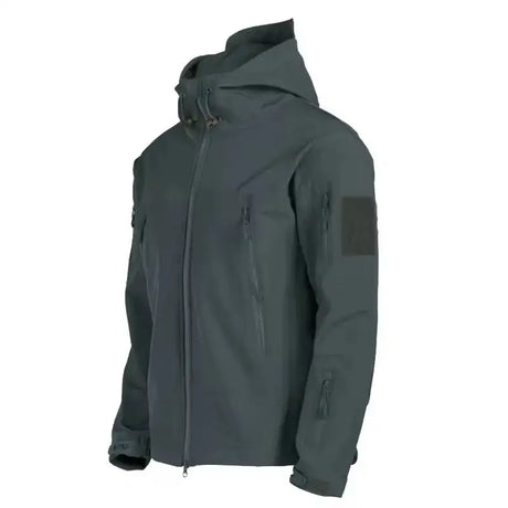 2024 New Outdoor Jackets Men Shark Skin Soft Shell Tactical Waterproof Windbreaker Jacket Mens Hooded Bomber Coats Hiking - Lootquake