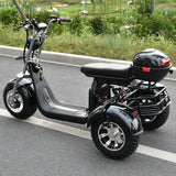 Trottinette électrique 3 roues pour adulte, moteur 2000 W, vitesse maximale 35-45 km/h, charge maximale 250 kg, pneus larges tout-terrain de 18 pouces