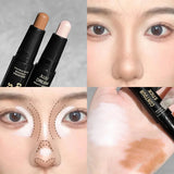 Double Ended Dual Purpose High Light Trimming Stick Three Dimensional Contour Nose Shadow Facial Shape Brighten and Trim
