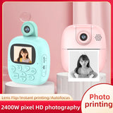 Kids Instant Print Camera Thermal Printed Camera Children Digital Camera Video Toy Birthday Gift 32G Memory Card