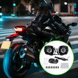 Haut-parleur Bluetooth pour moto, système audio HiFi universel 12-80 V, résistant aux intempéries, pour guidon