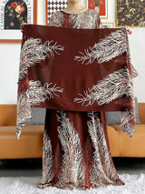 Vestido largo Abaya de algodón suelto de manga larga con estampado dashiki africano de nuevo estilo para mujer, vestido informal de verano